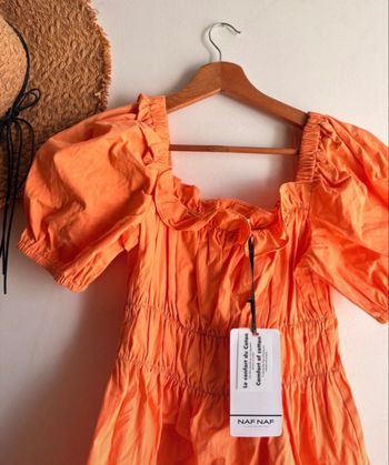 Robe Naf Naf orange neuve avec étiquette