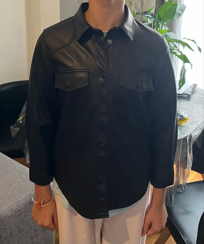 Chemise simili cuir Zara 9 ans - photo numéro 5