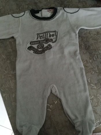Pyjama velours 3 mois garçon