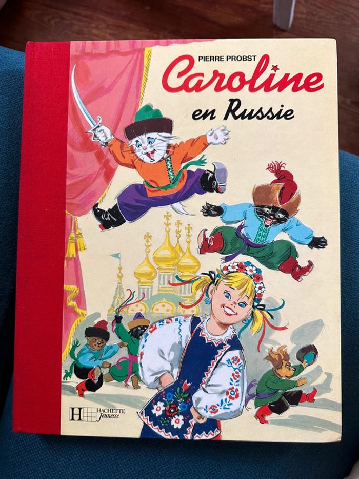 Livre album bd Pierre Probst collector relié rouge Caroline en Russie