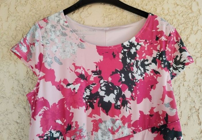 Robe Fleurie Bpc Selection - Rose et noir - photo numéro 3