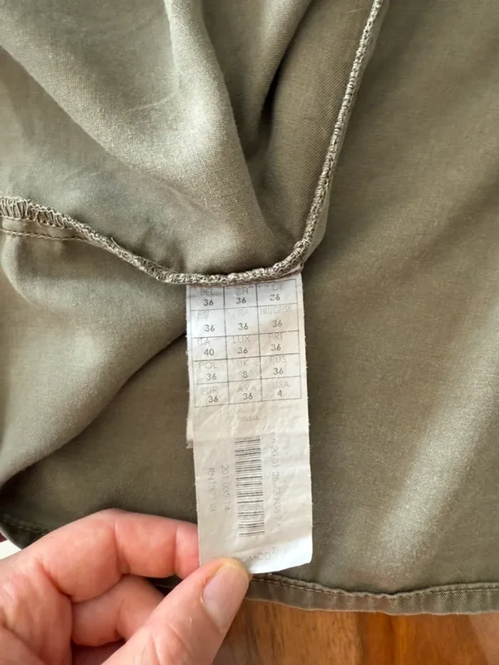 Robe cache cœur Promod kaki - photo numéro 6