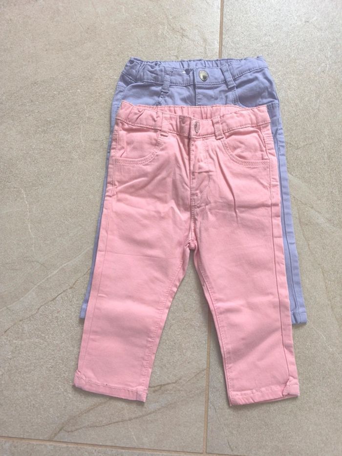 Lot 2 jeans 9 mois tex