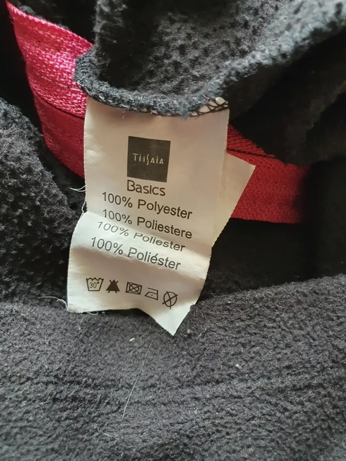 Veste polaire noire Tissaia taille 12 ans - photo numéro 4