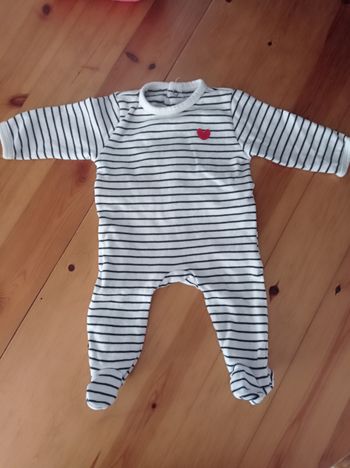 Pyjama marinière 3 mois