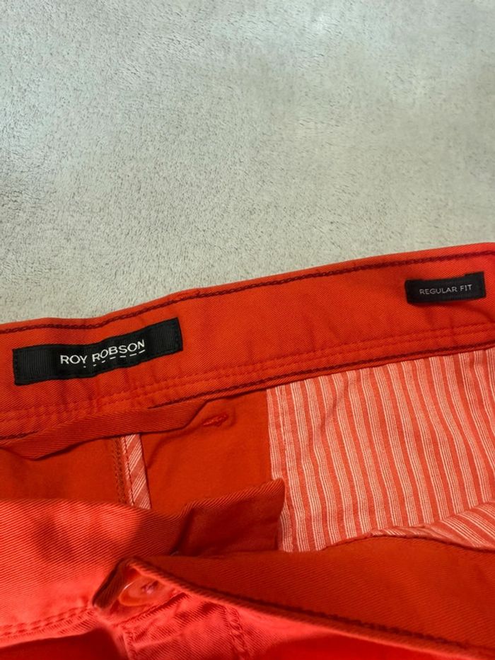 Roy Robson - Short « Denim » orange, taille 52 - photo numéro 3
