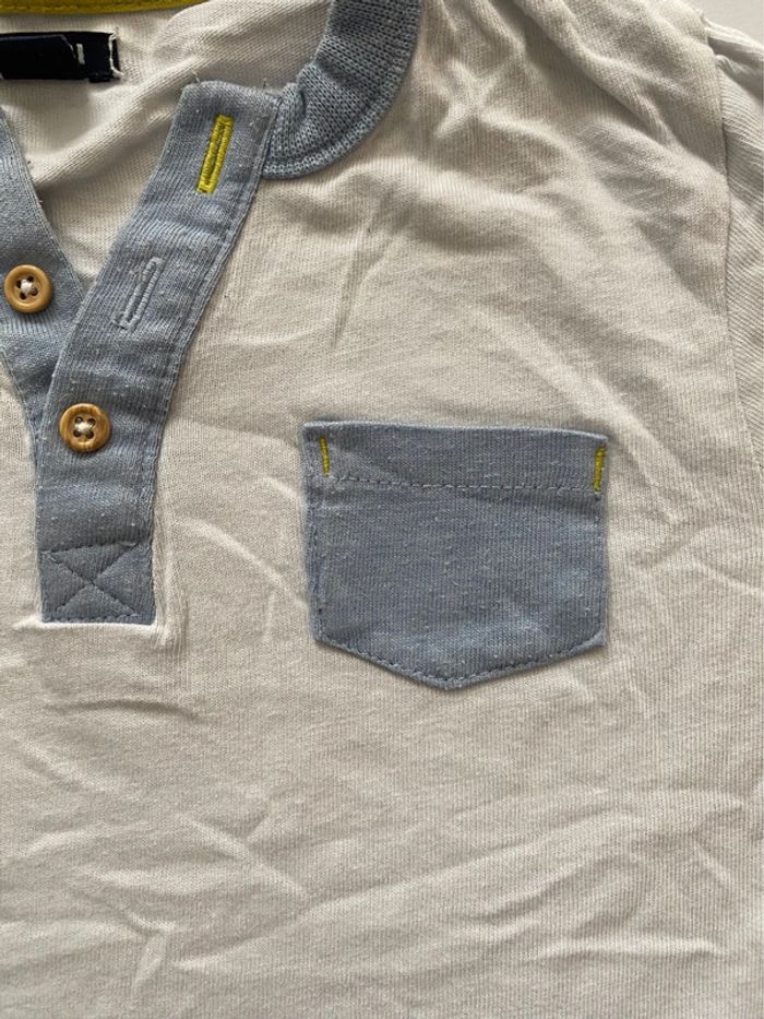 Lot 2 T-shirts manches longues & 1 chemise - 18 mois - TAO, Kiabi, In extenso - TBE - photo numéro 3