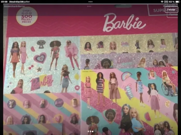 NEUF barbie lot 500 stickers - photo numéro 3
