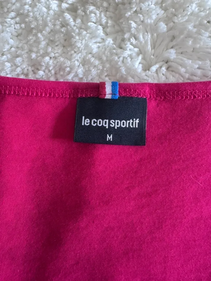 T-shirt fuchsia Le Coq Sportif – Taille M – Coupe féminine & dynamique - photo numéro 6