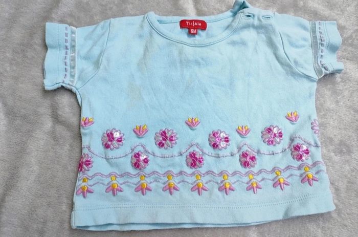 *Tee-shirt bleu ciel