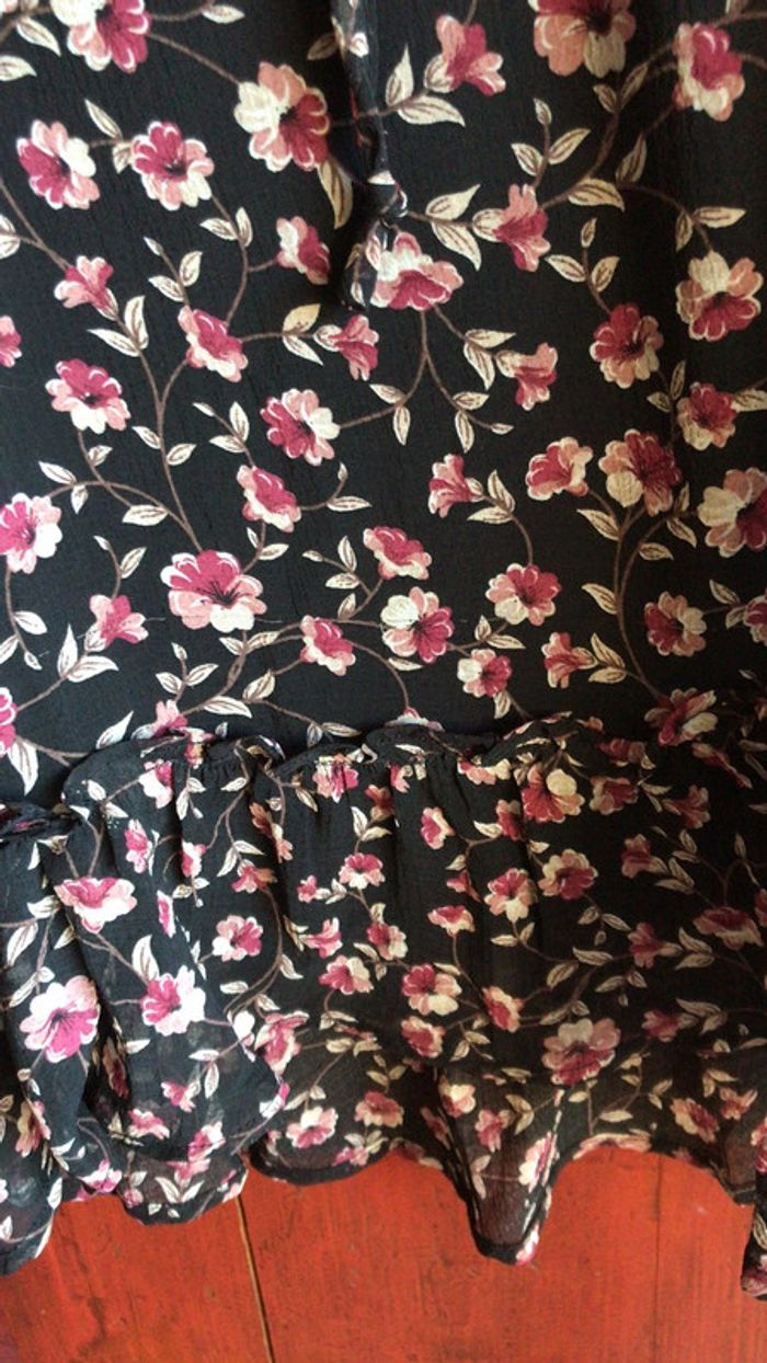 Robe chic fleuris marque vintage dressing taille M/L - photo numéro 3