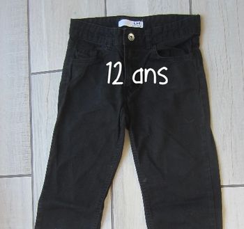 Pantalon noir 12 ans