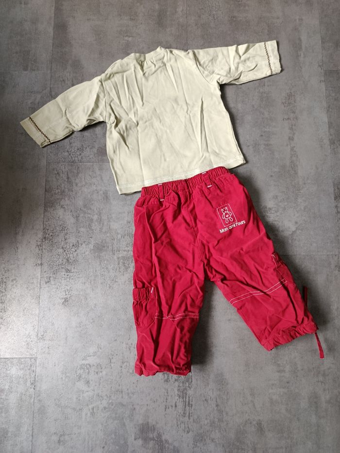Ensemble pantalon et tee-shirt 12 mois - photo numéro 3