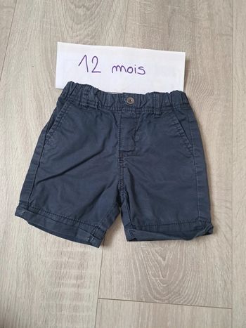 Short garçon 12 mois