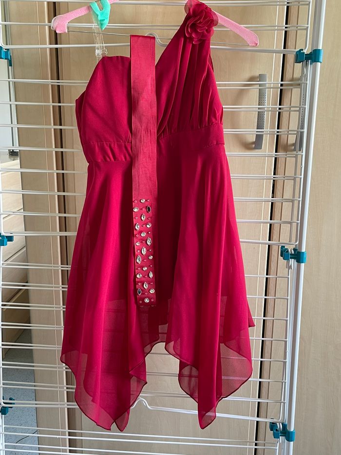 robe de soirée rouge 7-8 ans - photo numéro 2