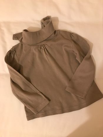 Sous-pull Uni Grège foncé 3 Ans