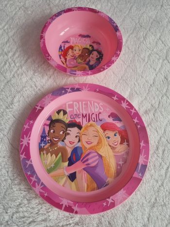 Assiette et bol princesse