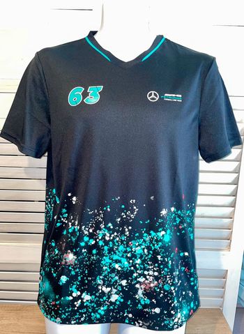 T-shirt Noir et vert Mercedes sponsor tS