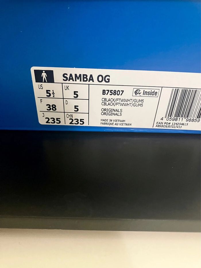 Adidas Originals Samba OG Black / White - photo numรฉro 9