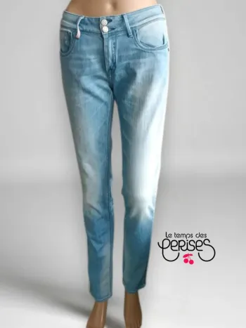 Jean vintage y2k Le Temps Des Cerises , coupe slim ,taille basse ,texture stretch