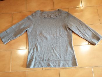 Pull gris Taille M Phildar