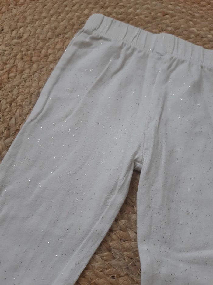 Legging avec pied pailleté 12 mois - photo numéro 2
