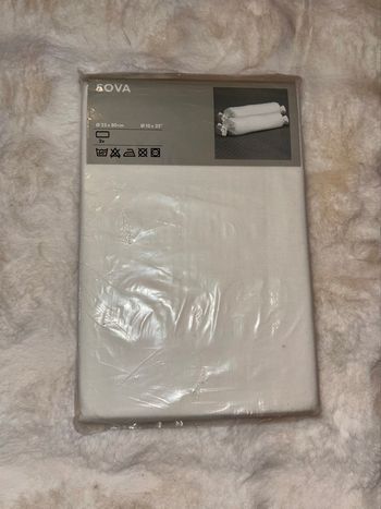 Lot 2 taies traversin neuf 25X80cm