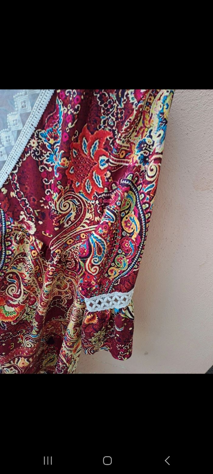 Robe femme fluide manche 3/4 - photo numéro 2