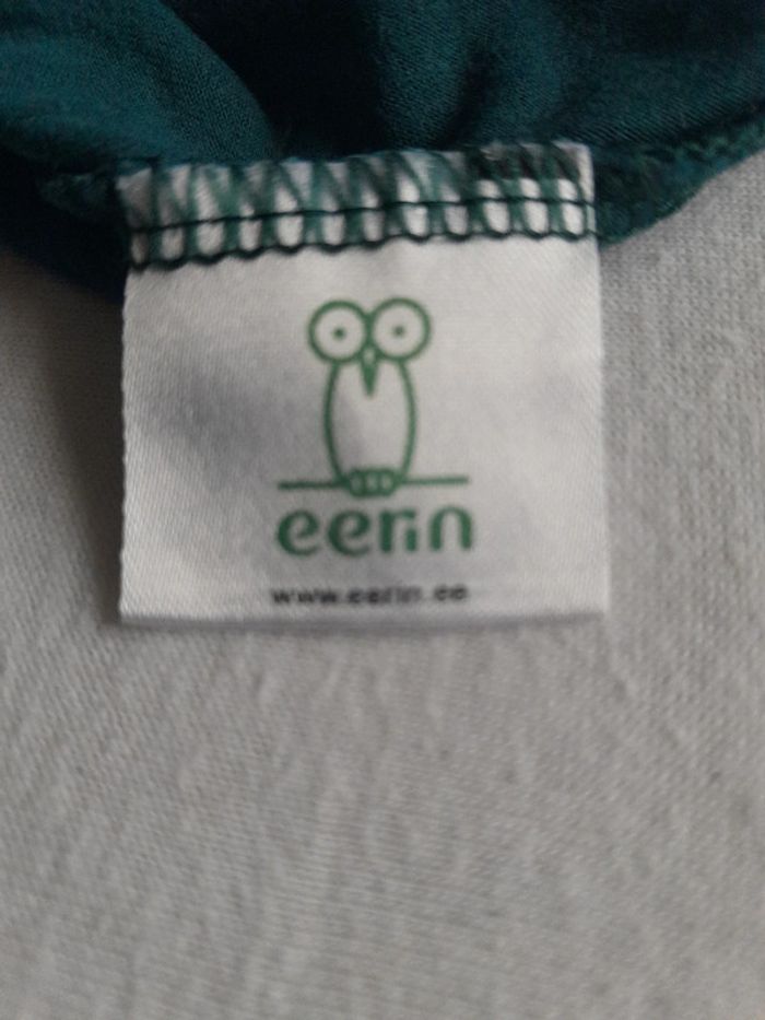 T-shirt chouette hibou vert canard - photo numéro 3