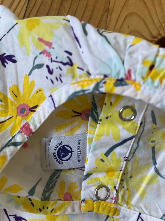 Ensemble jaune et blanc Petit Bateau 8 ans - photo numéro 3