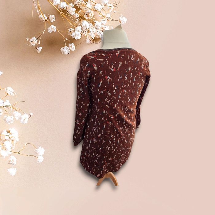 Robe marron fluide Betty London – Taille S - photo numéro 4