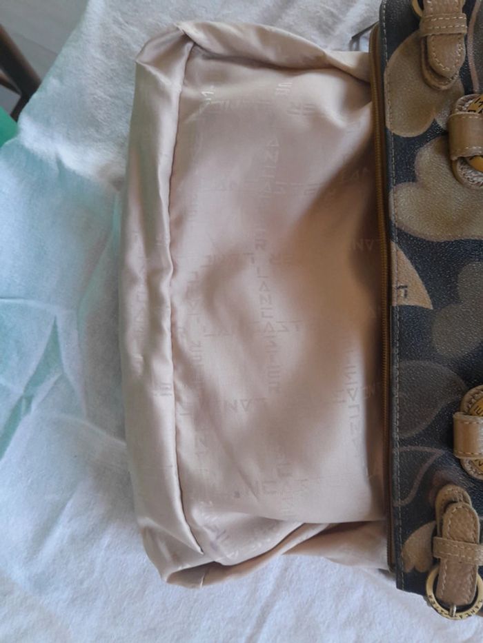 Très beau sac en cuir a motifs vintage Lancaster - photo numéro 13