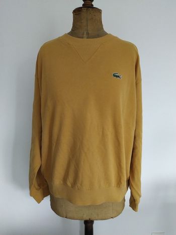 Pull Lacoste vintage taille L couleur moutarde