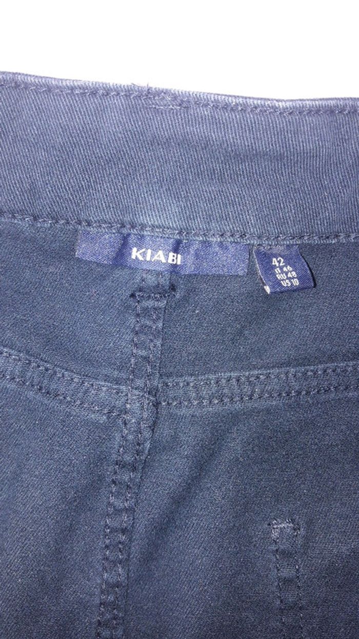 Jupe en jeans marine Kiabi 42 tres bon etat - photo numéro 4