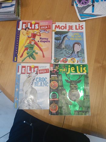 Lot de 4 livres " je lis déjà" et "Moi je lis"
