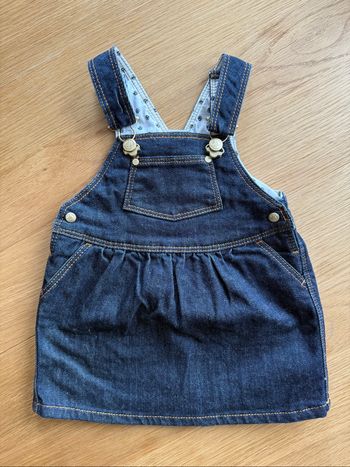Robe salopette en jeans Petit Bateau - 6 mois