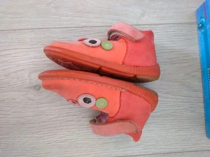 Chaussures ballerines oranges Noël pointure 21 - photo numéro 2