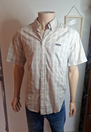 Chemise à manches courtes Chevignon Beige Carreaux Vintage Taille XL Homme