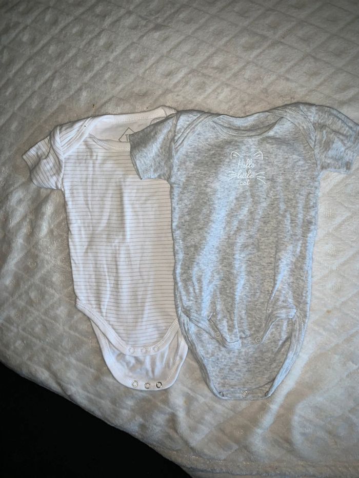 Lot de 2 body manche courte