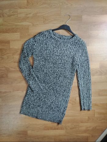 Robe pull gris 34
