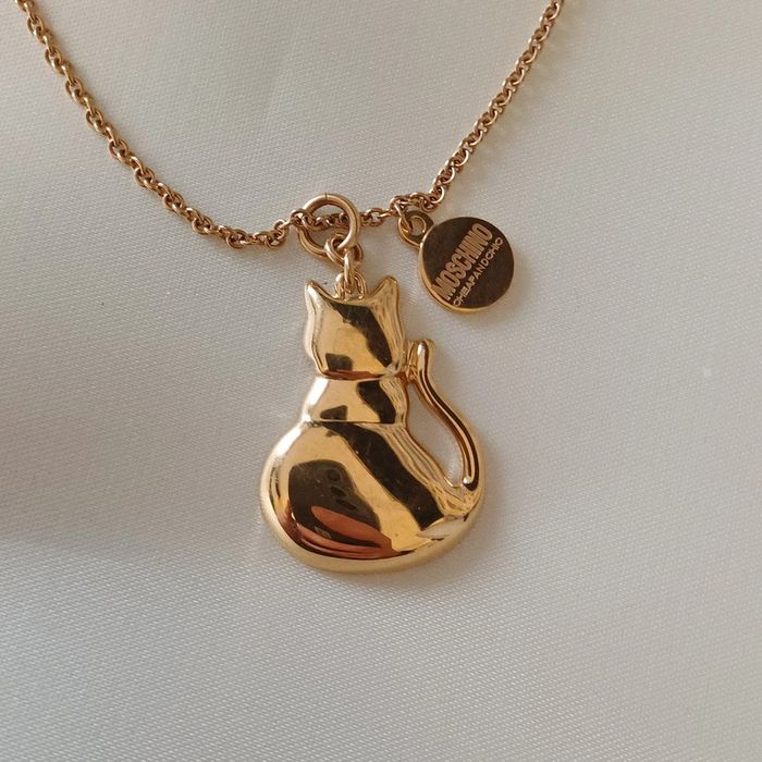 Collier moshino en métal doré - photo numéro 6