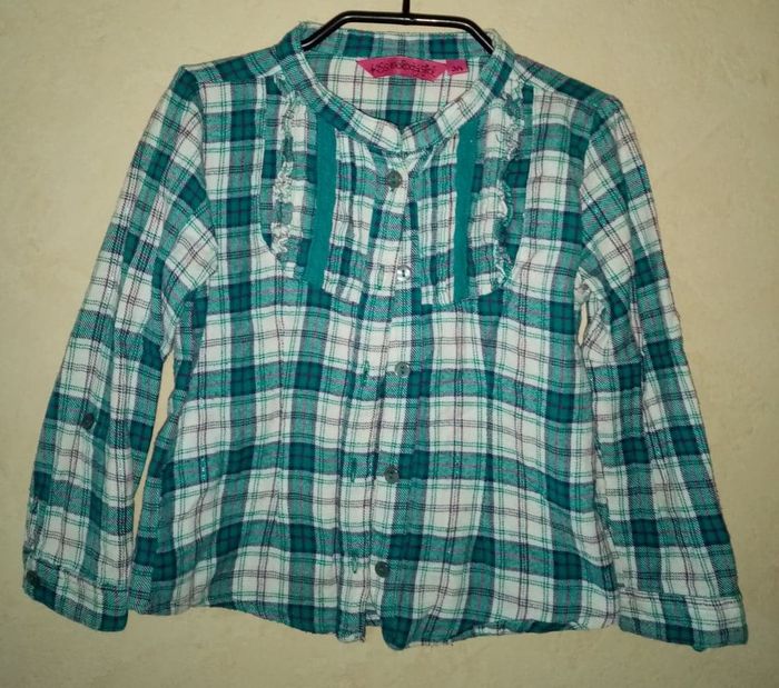 chemise à carreaux fille 3 ans - photo numéro 7