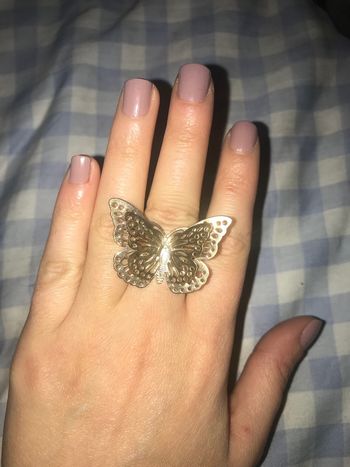 Bague papillon doré