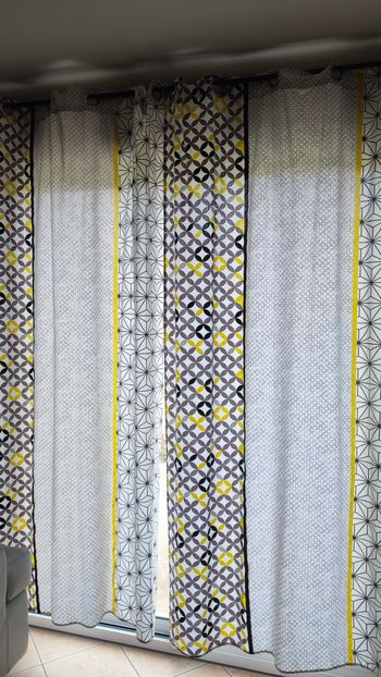 2 paires de doubles rideaux