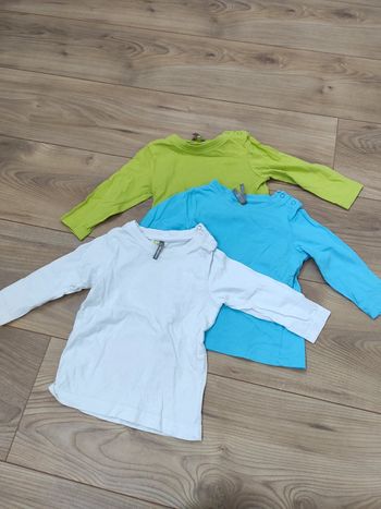 Lot 3 t shirt manches longues