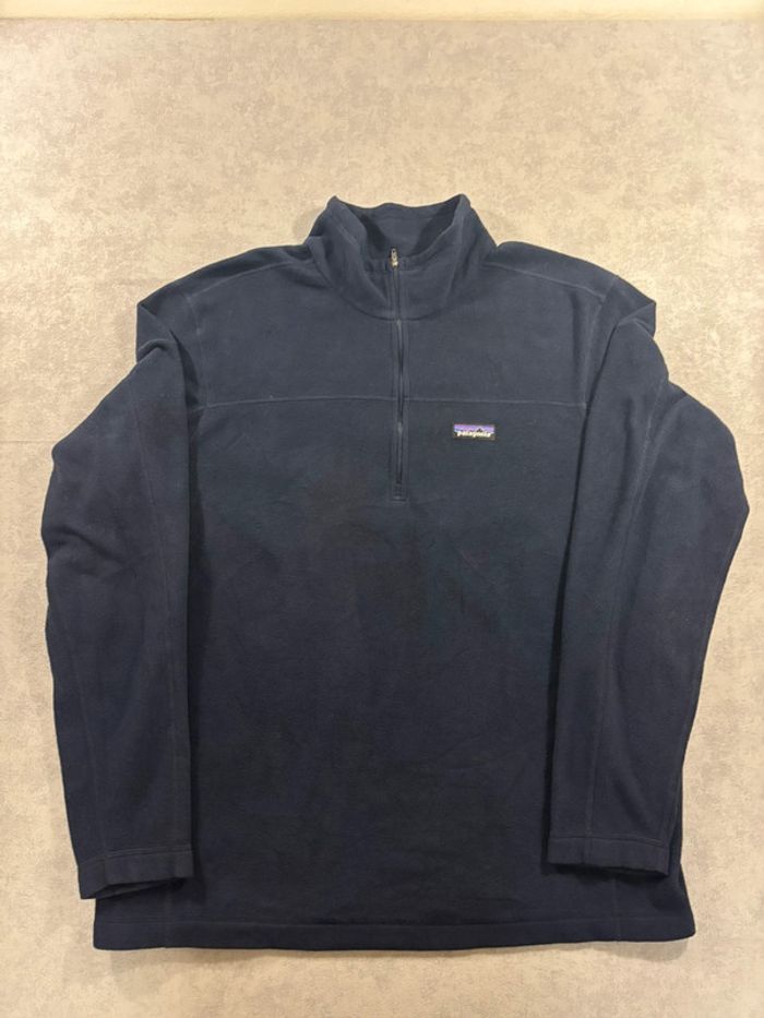 Polaire Quart zip / quarter zip Patagonia Bleu marine XL