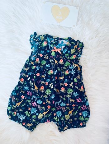 3 mois - combi short avec pressions