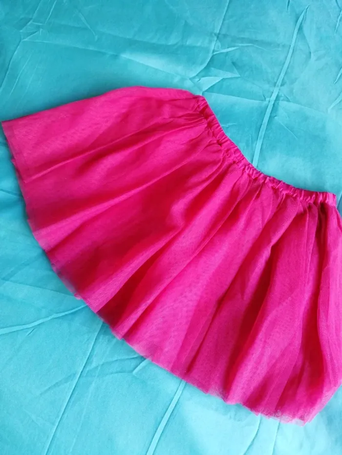 Jupe tulle rose fille
