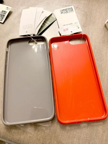 Lot de 2 coque en silicone pour iPhone