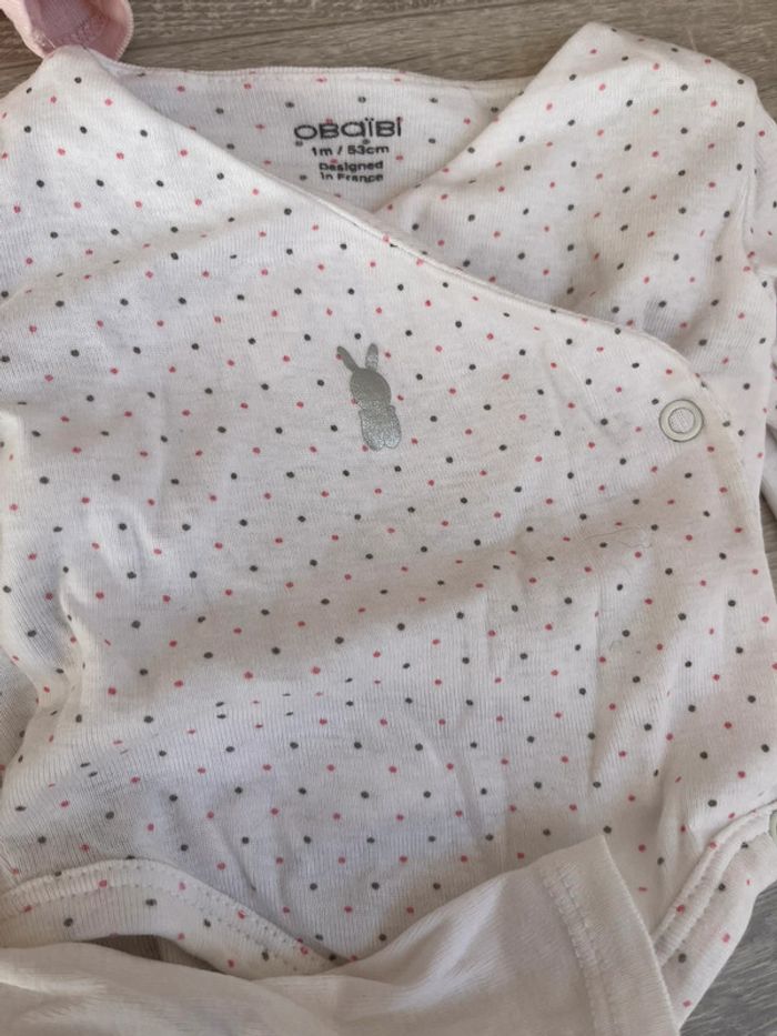 Lot 3 body bébé fille 1 mois - photo numéro 4